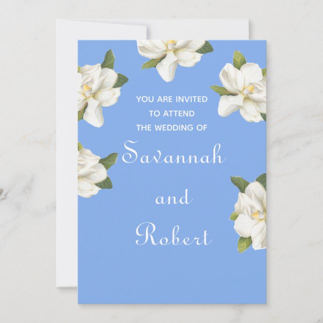 Convites Casamento Magnolia Blossom (Frente)