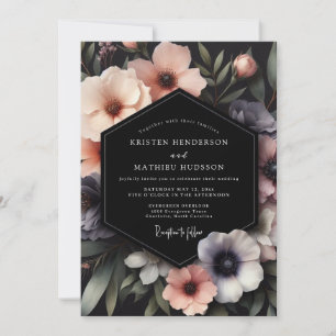 Convites Casamento Mal-encarado Blush Noir