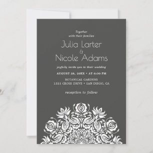 Convites Casamento Mandala de Cisne Flores de Lótus Sussurr