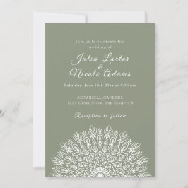 Convites Casamento Mandala de Grama Pampas Seca Pena Macia