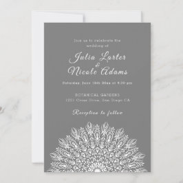 Convites Casamento Mandala de Grama Pampas Seca Pena Macia