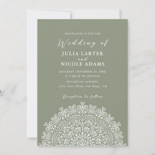 Convites Casamento Mandala Florescente Terreno Mexicano Ret