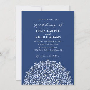 Convites Casamento Mandala Florescente Terreno Mexicano Ret