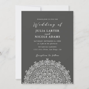 Convites Casamento Mandala Florescente Terreno Mexicano Ret