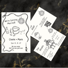 Convites Casamento manuscrito