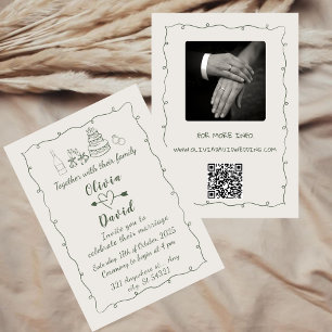 Convites Casamento Manuscrito De Desenho Funcional Desenho