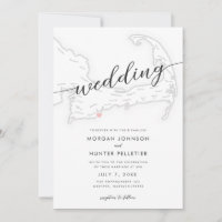 Casamento Map De Popponesset Moderno Mínimo