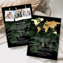 Casamento Mapa Mundial Destino Tropical Ouro Preto