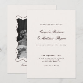 Convites Casamento Marfim e Marrom