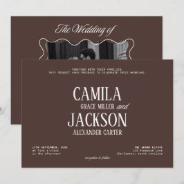 Convites Casamento Marrom