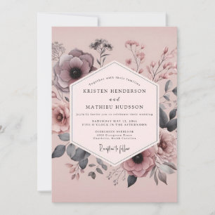 Convites Casamento Mauve Duskbloom