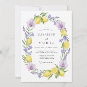 Convites Casamento Mediterrâneo Amarelo Revitalizante