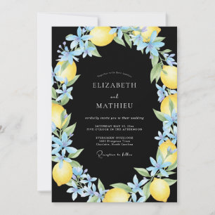 Convites Casamento Meio-Lemão Azul Eucalipto