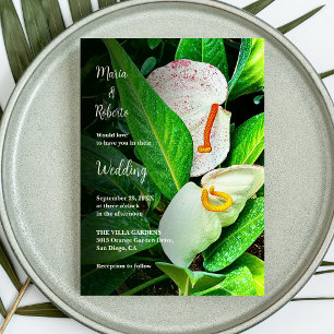 Convites Casamento Mexicano Floral White Cala Lily
