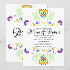 Convites Casamento Mexicano Folclórico Floral | Casamentos 