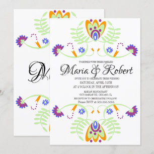 Convites Casamento Mexicano Folclórico Floral   Casamentos 