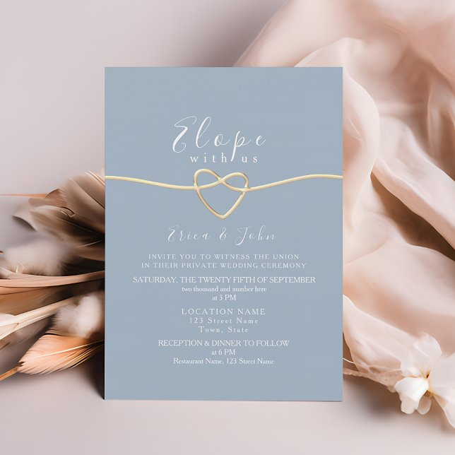 Convites Casamento Micro Dusty Blue (Criador carregado)