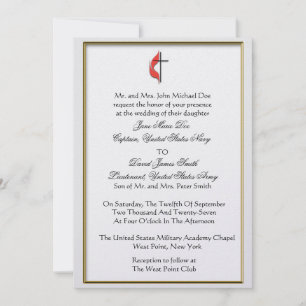 Convites Casamento Militar Metodista