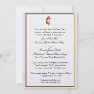 Convites Casamento Militar Metodista