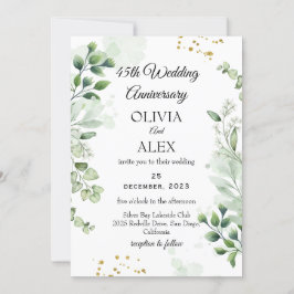 Convites Casamento Minimal Boho Greenery Aniversário 