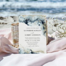 Casamento Minimalista Azul e Dourado