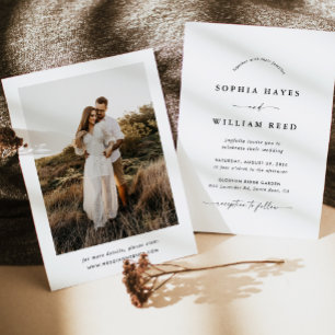 Convites Casamento Minimalista Boho