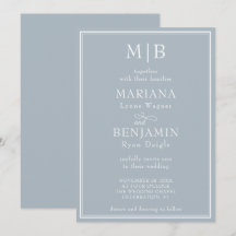 Casamento Minimalista Boho Cinza Claro Moderno com