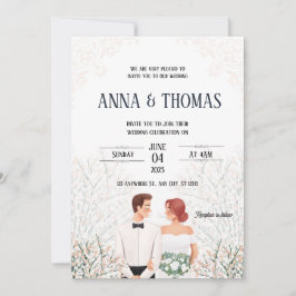 Convites Casamento Minimalista Branco Elegante