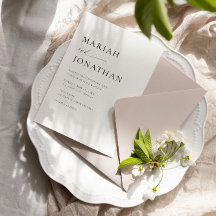 Casamento Minimalista Clássico Elegante