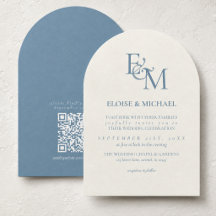 Casamento Minimalista Clássico em Azul Poeira com 