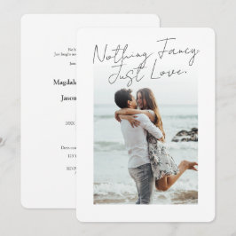 Convites Casamento Minimalista com Foto | Nada de Luxo