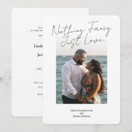 Convites Casamento Minimalista com Foto | Nada de Luxo