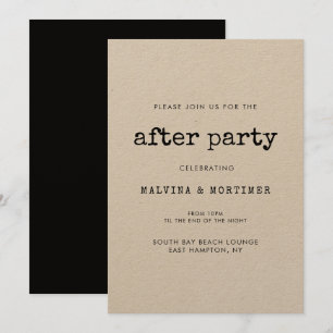 Convites Casamento minimalista da máquina de escrever do