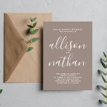 Convites Casamento Minimalista Da Verdadeira Simplicidade<br><div class="desc">Este simples e maravilhoso convite de casamento é perfeito para o minimalista de todos nós! Por favor,  entre em contato comigo se você quiser ajuda para personalizar a parte de texto deste convite para casamento.</div>