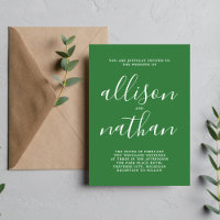 Casamento Minimalista de campo 1 Simplicidade Verd