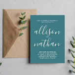 Convites Casamento Minimalista De Gulfstream 1<br><div class="desc">Este simples e maravilhoso convite de casamento é perfeito para o minimalista de todos nós! Por favor,  entre em contato comigo se você quiser ajuda para personalizar a parte de texto deste convite para casamento.</div>
