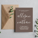 Convites Casamento Minimalista Do Verdadeiro Simplicity Mus<br><div class="desc">Este simples e maravilhoso convite de casamento é perfeito para o minimalista de todos nós! Por favor,  entre em contato comigo se você quiser ajuda para personalizar a parte de texto deste convite para casamento.</div>