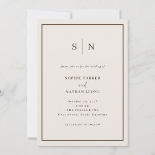 Convites Casamento Minimalista e Chic Branco Cremoso Tudo