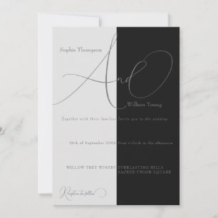 Convites Casamento minimalista e meio salvo
