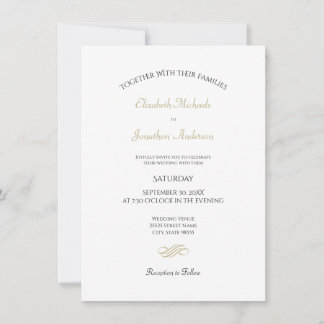 Convites Casamento Minimalista Elegante