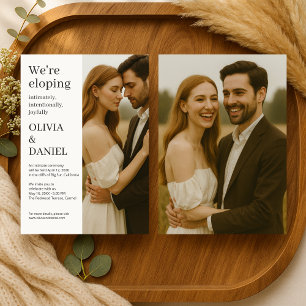 Convites Casamento Minimalista Elegante Moderno Foto 