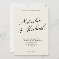 Casamento Minimalista Elegante Preto e Marfim