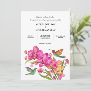 Convites Casamento minimalista flora fauna