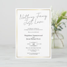 Casamento Minimalista Íntimo | Moldura Dourada