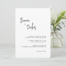 Convites Casamento Minimalista Moderno