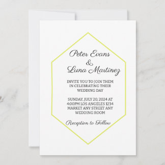 Convites Casamento Minimalista Moderno
