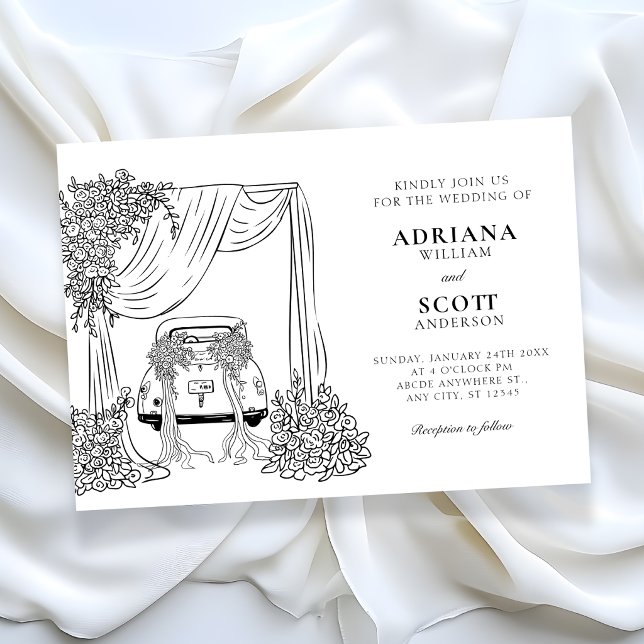 Convites Casamento minimalista moderno (Criador carregado)