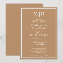 Casamento Minimalista Moderno Bege