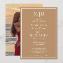 Casamento Minimalista Moderno Boho Bege Fronteira