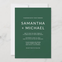 Casamento Minimalista Moderno de Pinho Profundo e